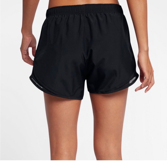 NWOT Nike Woman’s Tempo Dri Fit Running Shorts | Black on Black | Size Medium - Picture 4 of 7